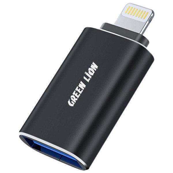 مبدل OTG USB3 به لایتنینگ گرین مدل GNLOTGBK